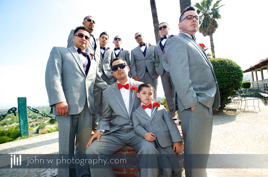 Hilltop Outdoor Gazebo Wedding Grey Silver Tux Bonnet Style Veil Castaways IE Riverside San Bernardino