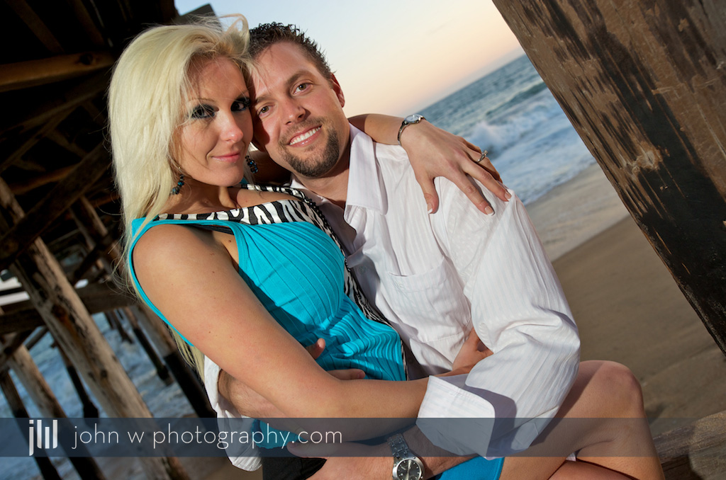 Engagement Couple Portrait Photos in Newport Beach, CA Balboa Pier Orange County, CA Wedding Photographer John W Photography