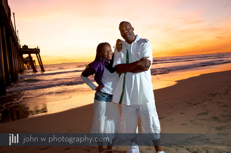 Huntington Beach CA Couple Engagement Photos Pier Sunset SoCal