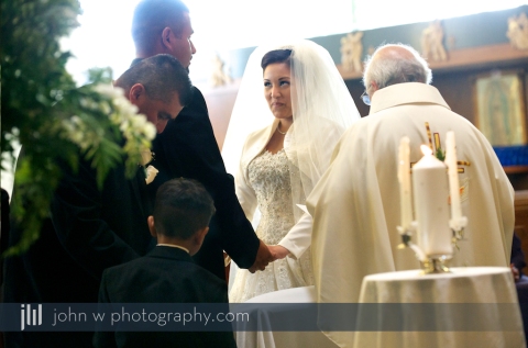 Riverside Catholic Church Wedding Dos Lagos Reception Corona CA Photographer